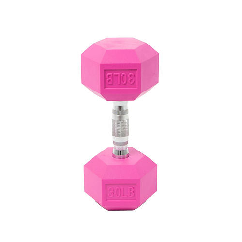 30 lbs Dumbbell Pink Hexagonal – Booty Maker®